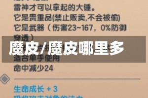 魔皮/魔皮哪里多