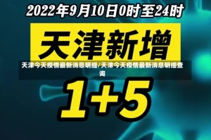 天津今天疫情最新消息明细/天津今天疫情最新消息明细查询