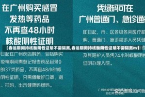 【春运期间持核酸阴性证明不需隔离,春运期间持核酸阴性证明不需隔离m】