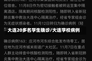 大连20多名学生确诊/大连学校病例