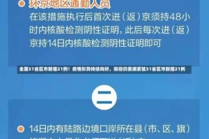 全国31省区市新增21例！疫情形势持续向好，防控仍需绷紧弦31省区市新增21例