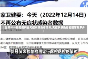 【世界50%新冠病例由无症状感染者传染,无症状感染者的国家有多少】