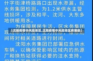 【沈阳疫情中风险地区,沈阳疫情中风险地区有哪些】