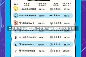 二手车评估价格查询/二手车评估价格查询汽车之家
