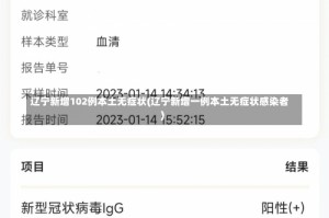 辽宁新增102例本土无症状(辽宁新增一例本土无症状感染者)