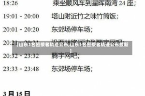 【山东1名密接者轨迹公布,山东1名密接者轨迹公布最新】