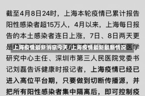 上海疫情最新消息今天/上海疫情最新最新情况