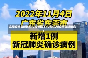 东莞疫情最新消息今天新增了15例(东莞疫情最近消息)