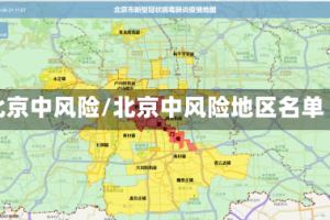 北京中风险/北京中风险地区名单