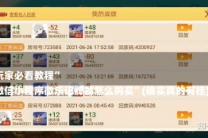 
玩家必看教程”
微信小程序微乐记牌器怎么购买”(确实真的有挂)