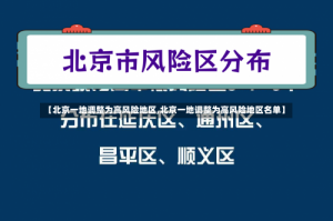 【北京一地调整为高风险地区,北京一地调整为高风险地区名单】