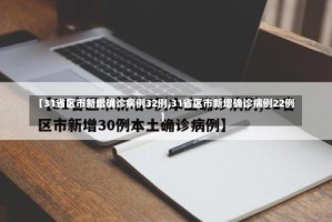 【31省区市新增确诊病例32例,31省区市新增确诊病例22例】