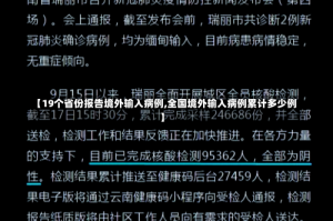 【19个省份报告境外输入病例,全国境外输入病例累计多少例】