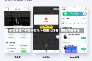 必看教程“小程序微乐斗地主记牌器”确实真的有挂