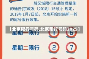 【北京限行号码,北京限行号码2025】