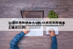 【31省新增2例确诊均为境外输入,31省区市新增2例境外输入】