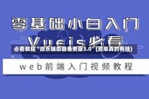 必看教程“微乐辅助器免费版3.0”(原来真的有挂)