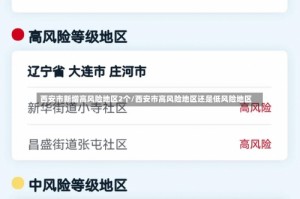 西安市新增高风险地区2个/西安市高风险地区还是低风险地区