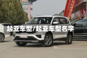 起亚车型/起亚车型名字