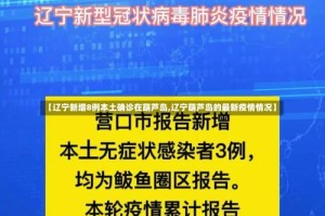 【辽宁新增8例本土确诊在葫芦岛,辽宁葫芦岛的最新疫情情况】