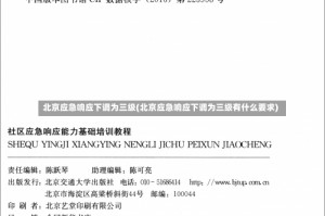 北京应急响应下调为三级(北京应急响应下调为三级有什么要求)