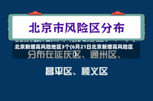 北京新增高风险地区3个(6月21日北京新增高风险区)