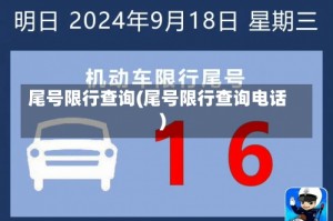 尾号限行查询(尾号限行查询电话)