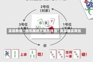 实操教程“微乐麻将万能开挂器”其实确实有挂