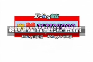 安装程序教程“微乐内蒙麻将到底怎么开挂”其实确实有挂