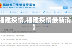 【福建疫情,福建疫情最新消息】