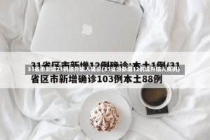 31省份新增21例境外输入确诊(31省份新增12例境外输入病例)