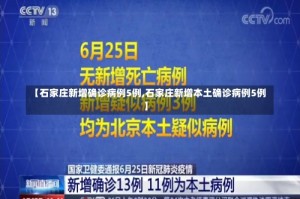 【石家庄新增确诊病例5例,石家庄新增本土确诊病例5例】