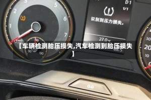 【车辆检测胎压损失,汽车检测到胎压损失】