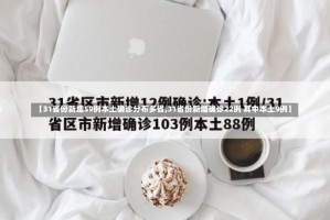 【31省份新增59例本土确诊分布多省,31省份新增确诊22例 其中本土9例】