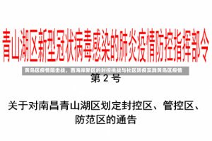 黄岛区疫情阻击战，西海岸新区的封控挑战与社区防疫实践黄岛区疫情