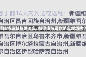 新疆疫情最新数据消息/新疆疫情最新消息新增病例