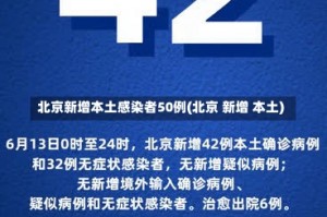 北京新增本土感染者50例(北京 新增 本土)