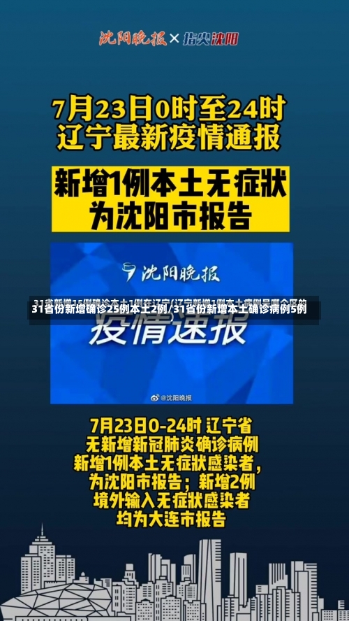 31省份新增确诊25例本土2例/31省份新增本土确诊病例5例-第3张图片