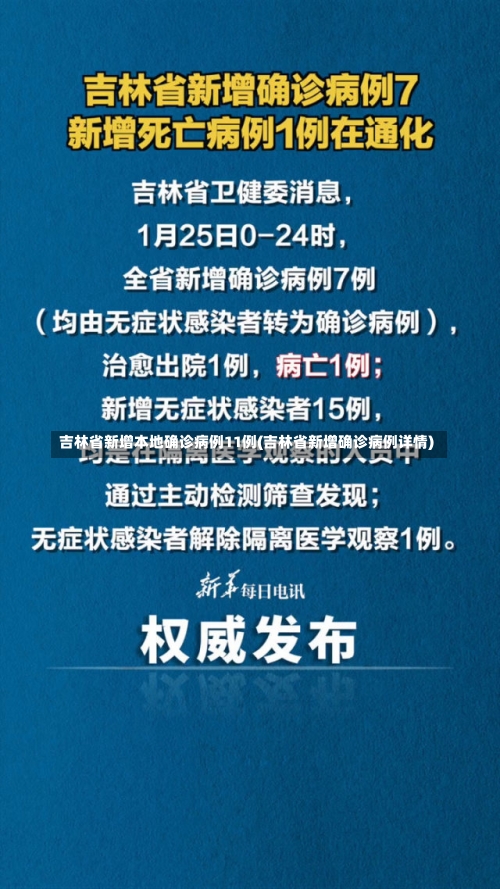 吉林省新增本地确诊病例11例(吉林省新增确诊病例详情)-第1张图片