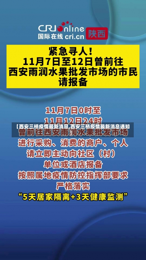 【西安三桥疫情最新消息,西安三桥疫情最新消息通知】-第1张图片