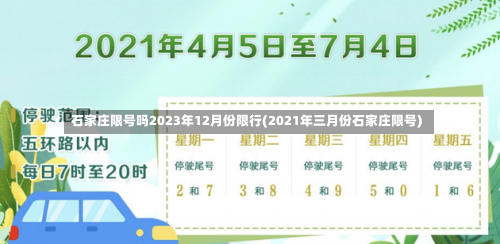 石家庄限号吗2023年12月份限行(2021年三月份石家庄限号)-第1张图片