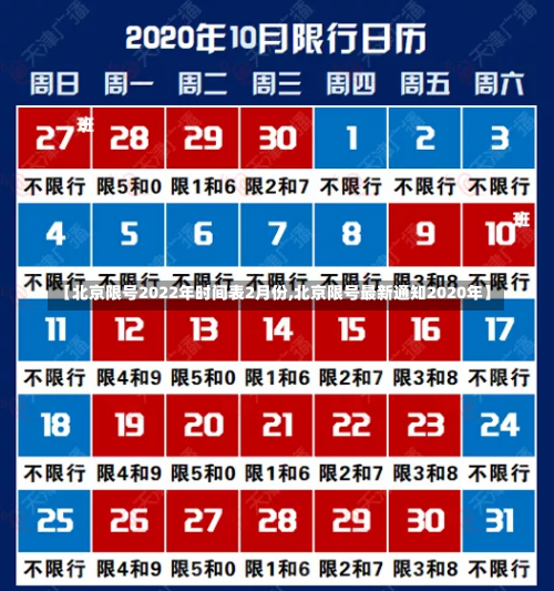 【北京限号2022年时间表2月份,北京限号最新通知2020年】-第1张图片