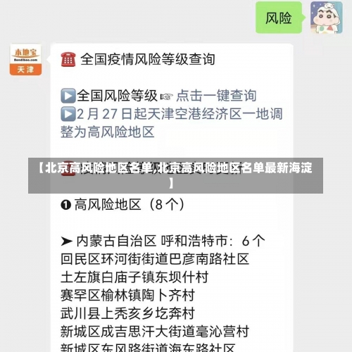 【北京高风险地区名单,北京高风险地区名单最新海淀】-第3张图片