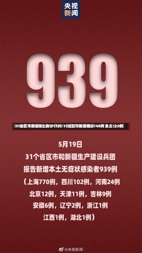 31省区市新增本土确诊11例/31省区市新增确诊144例 本土126例-第1张图片