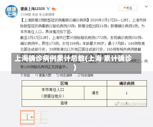 上海确诊病例累计总数(上海 累计确诊)-第1张图片