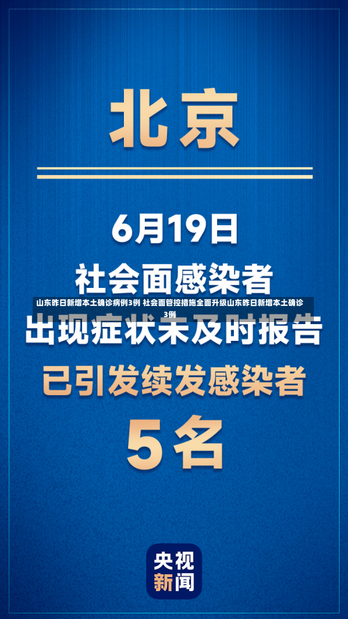 山东昨日新增本土确诊病例3例 社会面管控措施全面升级山东昨日新增本土确诊3例-第1张图片