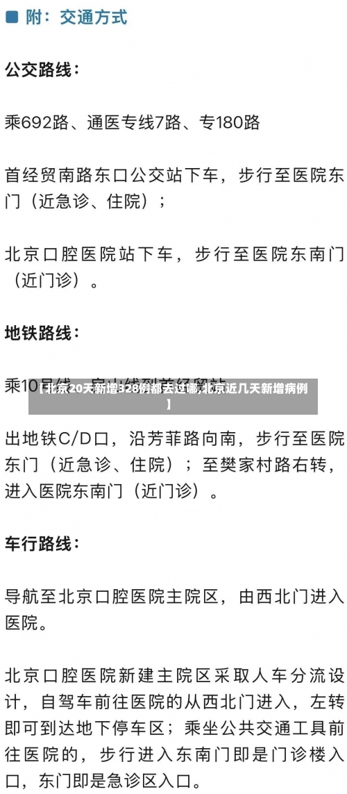 【北京20天新增328例都去过哪,北京近几天新增病例】-第3张图片