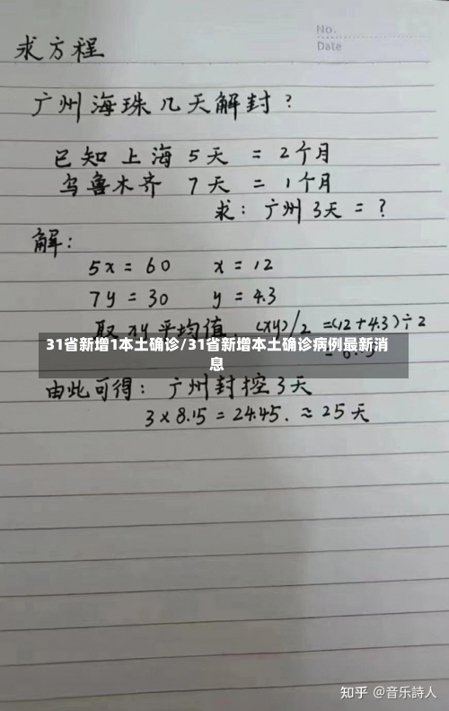 31省新增1本土确诊/31省新增本土确诊病例最新消息-第2张图片