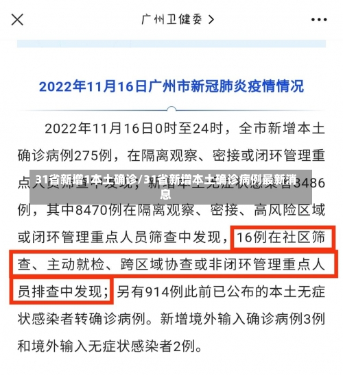 31省新增1本土确诊/31省新增本土确诊病例最新消息-第1张图片