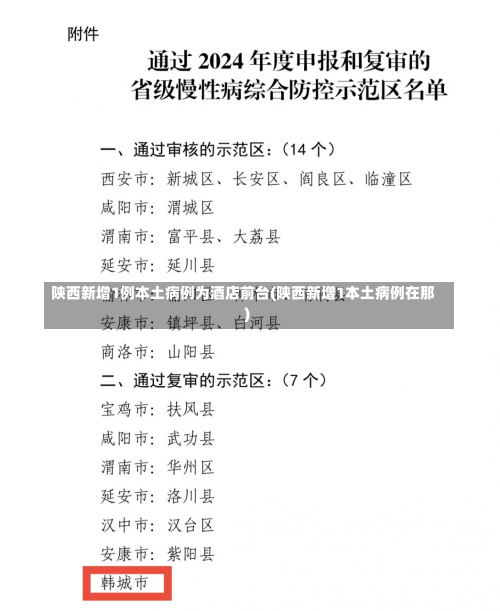 陕西新增1例本土病例为酒店前台(陕西新增1本土病例在那)-第2张图片